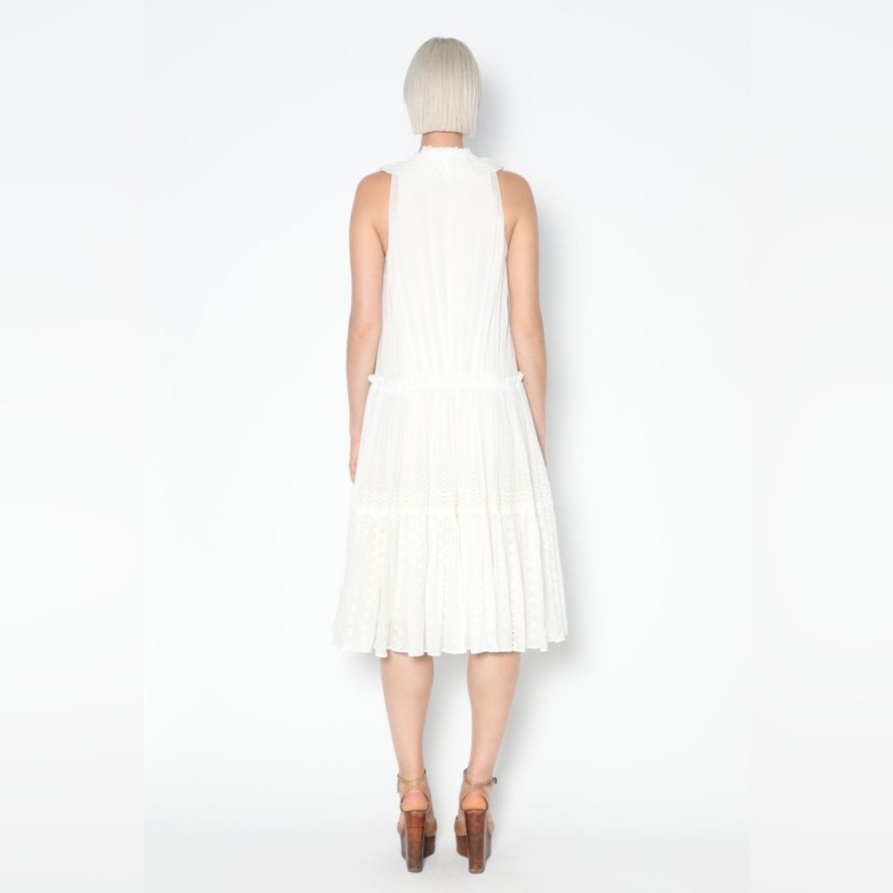 Chloe White Ruffle Dress - Picture 2 of 8